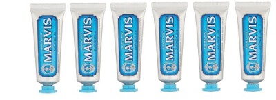 MARVIS Aquatic Mint 6 x 25ml Zahnpasta Zahncreme 