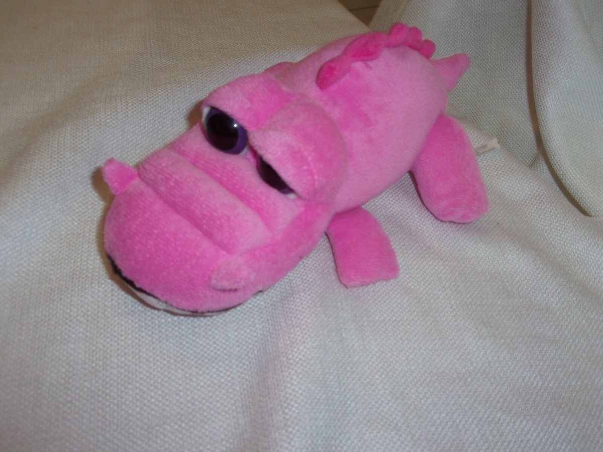 The Petting Zoo 12” Plush Pink Alligator Crocodile Plushy Stuffed