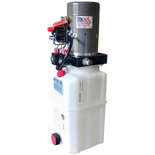 KTI 12 VDC HPU Single Double Acting Power Up/Down/Gravity Down, 8 Qt (For Parts)