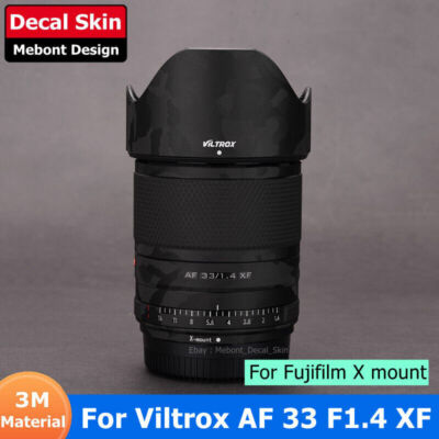 For Viltrox AF 33mm F1.4 XF FUJI X-mount Decal Skin Lens Sticker Vinyl Wrap Film