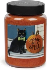 Crossroads MPD-DS468 Come Sit a Spell Maple Pumpkin Donut Jar Candle, 26 oz
