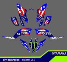 Yamaha Raptor 250  Gráphic Kit Decals Raptor 250r Vinyl ATV 
