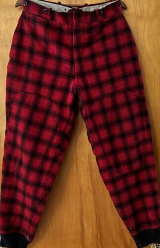 Vintage Woolrich Pants BUFFALO PLAID WOOL HUNTING 