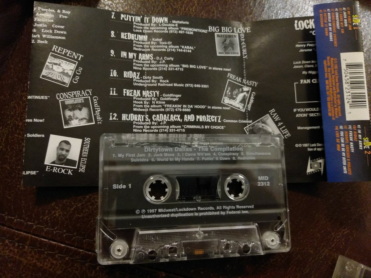 Oak Cliff Assassin Dirty Town Dallas The Compilation Tape Cassette