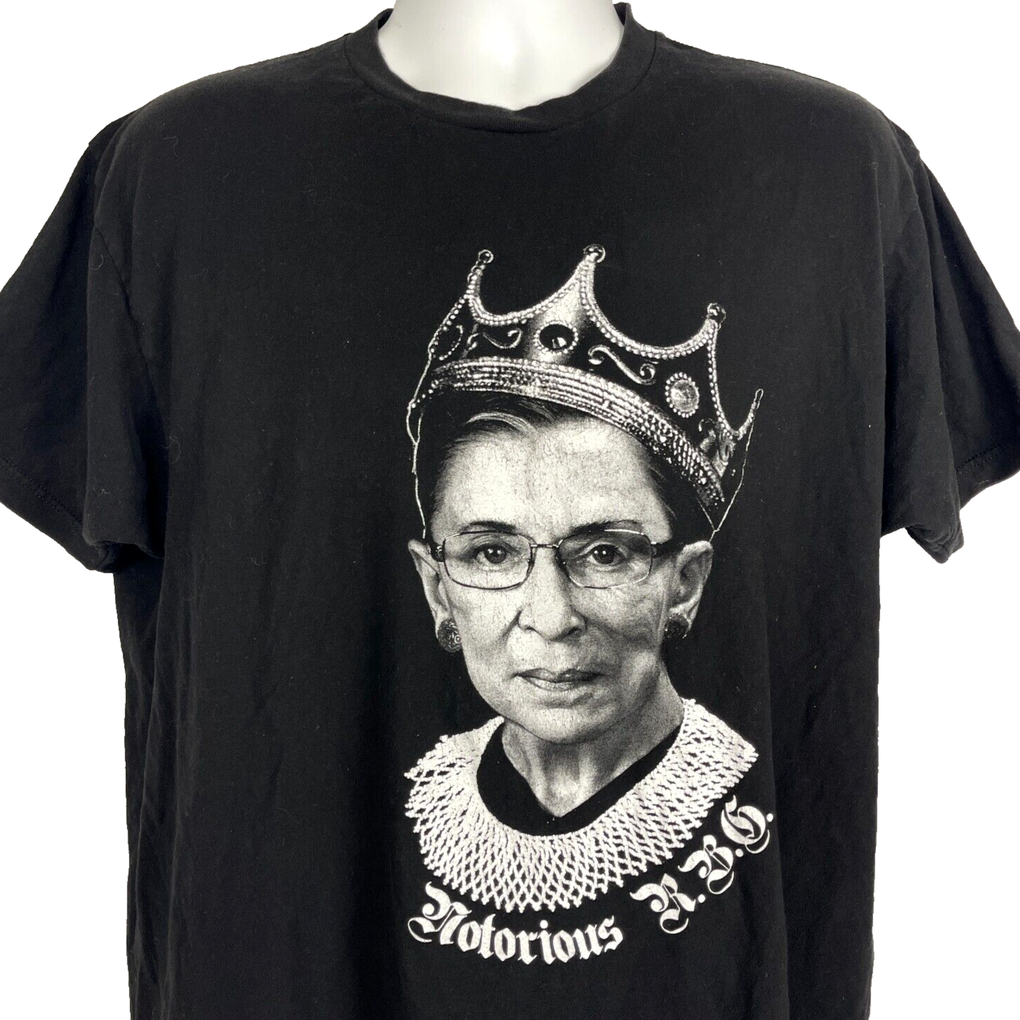 Notorious RBG Ruth Bader Ginsberg Crown T-Shirt sz XL Mens Biggie Supreme Court