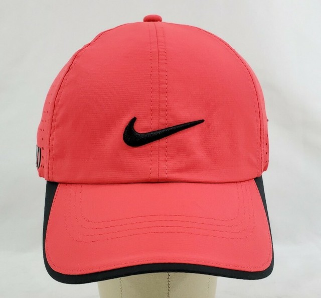 Nike Golf Hat 20XI Vr Strapback One Size Adjustable Ball Cap Red Poly Vented | eBay