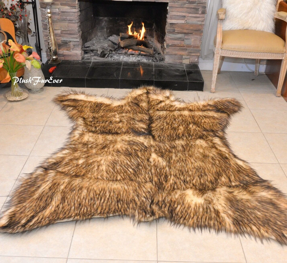 Faux Bear Rugs With Head | Bryont Blog