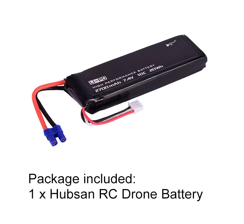 Hubsan RC Drone Lipo Battery 7.4V 2700mAh 10C H501S-14 For H501S H501C H501S Pro - Image 4 of 4