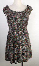 TOPSHOP Woman's Mini Dress / Tunic Floral Size 8 US Elasticated Boho Sleeveless