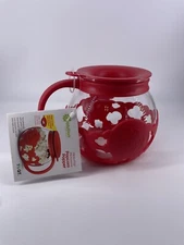 Ecolution Patented Micro-Pop Microwave Popcorn Popper 3-in-1, 1.5 Quart, Red