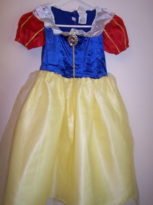 Disney Snow White Child Theatre Or Dress Up Costume 7 8 Layered Skirt Cameo New Ebay