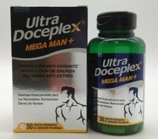 Caja Ultra Doceplex Mega Man Hombre 50 Tabletas -ENVIO GRATIS-