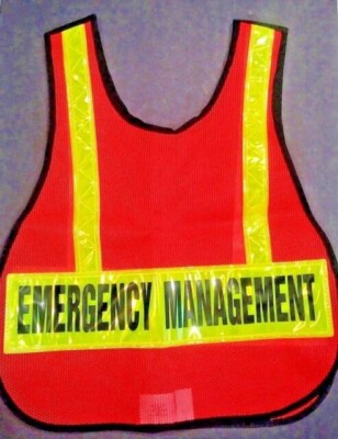Emergency Management Reflective Safety Vest R&B Fabrications 003 + Made in USA