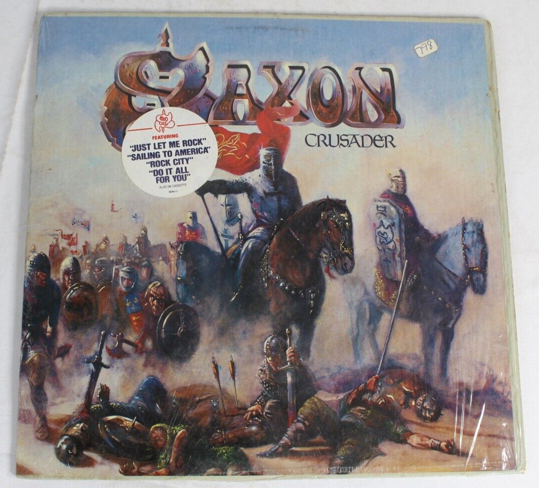 SAXON Crusader Vinyl LP Record Album 1984 Carrere BL39284 Sleeve Shrink