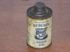 Vintage Huberd’s Shoe Oil Advertising Can