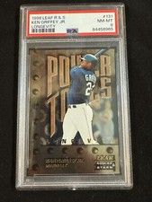 1998 Leaf Rookies & Stars Power Tools LONGEVITY Ken Griffey Jr /50 PSA 8