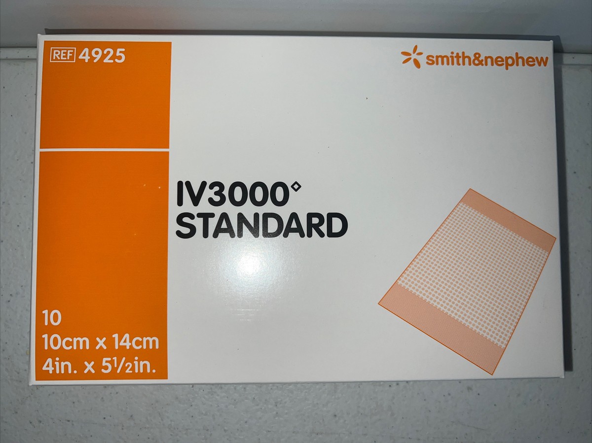 iv3000 dressing 4925 IV Dressing. Box of 10 Standard Moisture Responsive Catheter Dressing is specifically designed to meet the needs of catheter fixation and to keep the catheter site dry IV3000 1 Hand Catheter Dressing