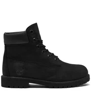 Timberland 6 Inch Premium Boots 12907 Black SUEDE BOYS GRADE SCHOOL JUNIOR NEW