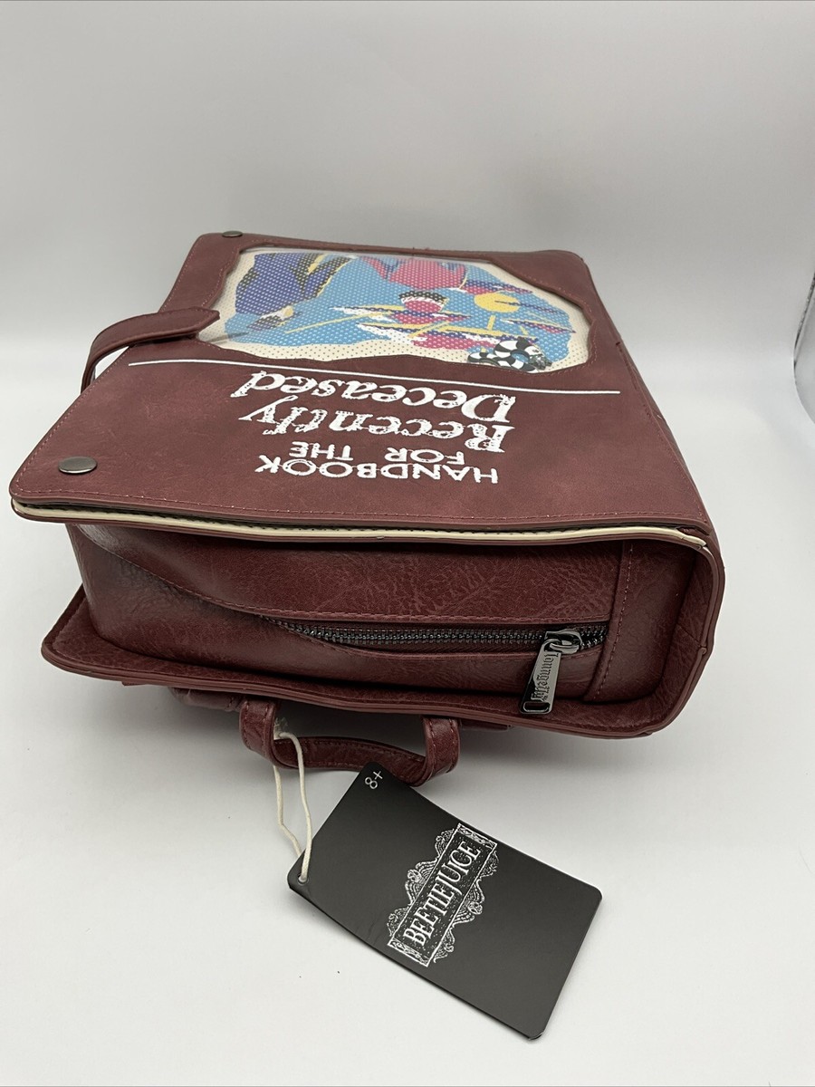 Loungefly Beetlejuice Handbook For The Recently Deceased Backpack Rare Loungefly Beetlejuice Handbook For The Recently Deceased Pin  main image 3