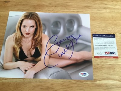 (SSG) Sexy EMMA CAULFIELD Signed 10X8 Color Bikini Photo with a PSA/DNA