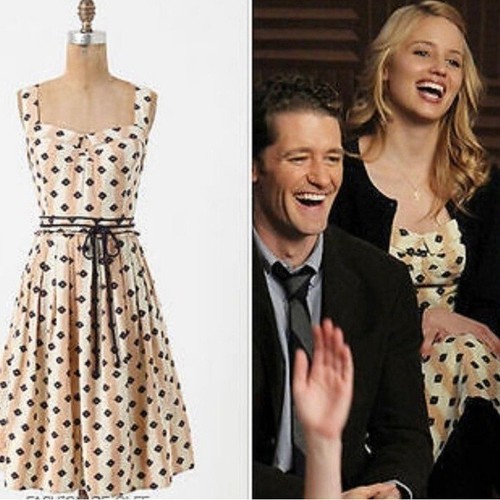 Anthropologie Kleid 0 Peach Maeve De Chelly Fit & Flare Herzausschnitt Baumwolle - Bild 10 von 10