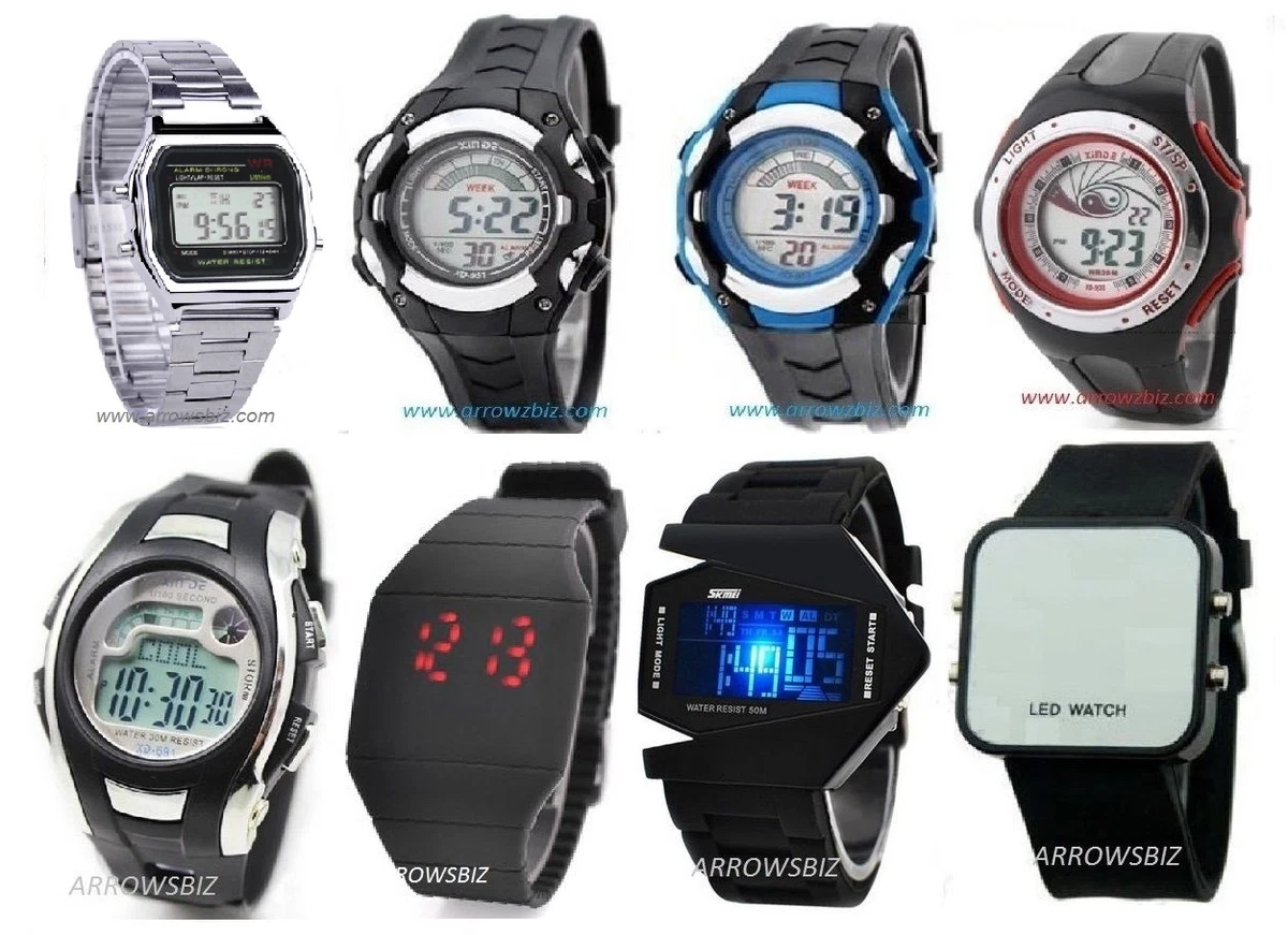 Slim digital shop sports watch