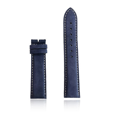 Armbands Damenuhr PIQUADRO Leder Blau Nabuck Made in Italy 20mm PONABLU2 