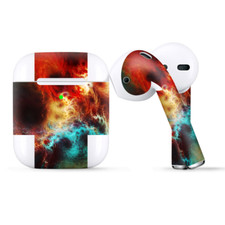 Skins Wraps compatible for Apple Airpods Fire and Ice Mix