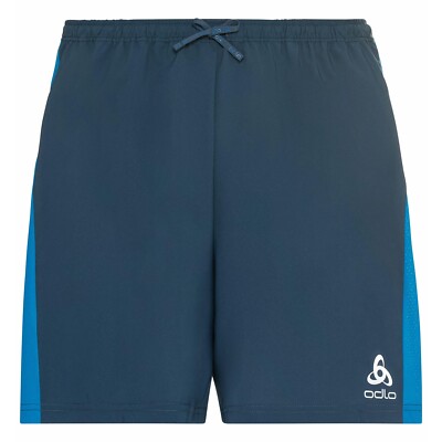 ODLO Essential 6 Inch Herren Laufshorts, Laufhose, Shorts, Sporthose blau