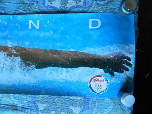 Michael Phelps 2008 Olympic Games Kellogg's Poster 100" Long x 18" Wide - Photo 4/9