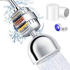 FEELSO Shower Head and 20-Stage Shower Filter Combo, High Pressure Rain Shower