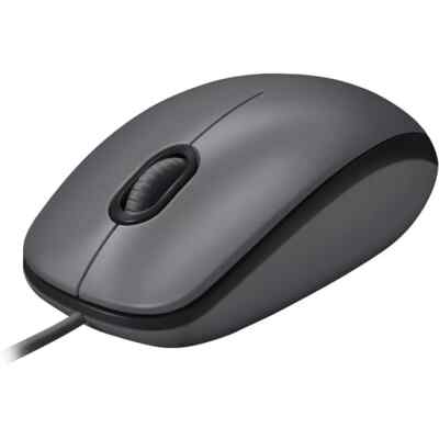Logitech M100 Wired Optical Computer Mouse - Tested Fully Working