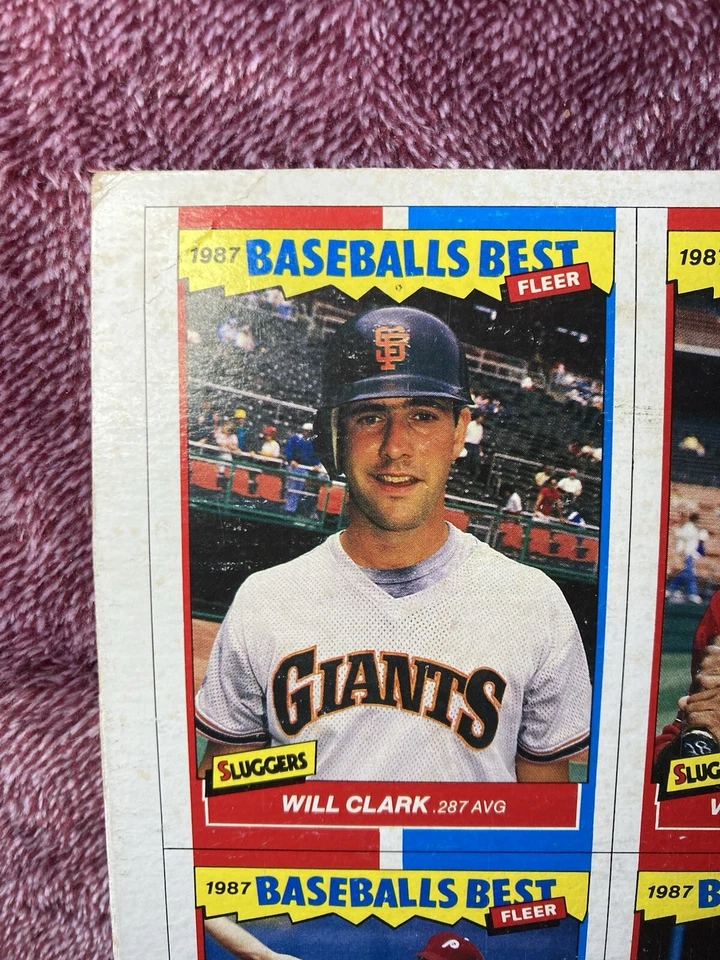 Raro 1987 Fleer Béisbol Best BO JACKSON Caja Panel Inferior Sin Cortar Foto 3 de 4