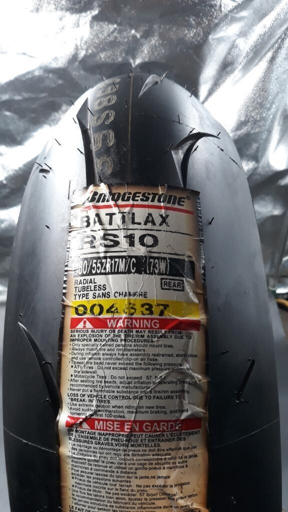 Bridgestone Battlax RS10 180/55ZR17 *** Free Shipping*** | eBay