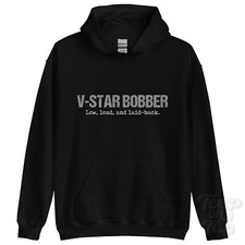 V-STAR BOBBER: Low, loud, and laid-back hoodie motorcycle biker