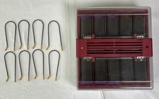 Vintage Vidal Sassoon VS-371 Hairsetter 10 Flocked Hot Rollers w/ Clips TESTED