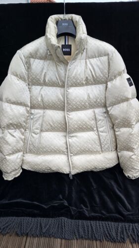 ¡Gran chaqueta de plumón HUGO BOSS talla 48 con capucha abotonable! - Imagen 2 de 6