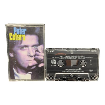 Peter Cetera Solitude Solitaire Cassette Tape Clear 1986 Release