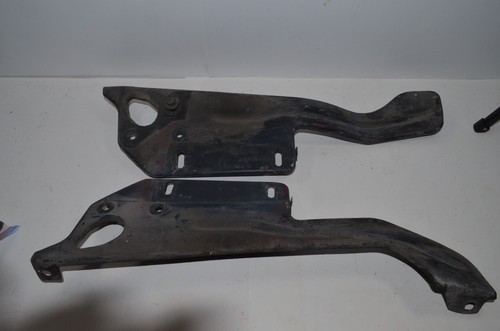 1973 OEM MERCURY COUGAR XR7 COUPE CONVERTIBLE HOOD LATCH SUPPORT BRACKETS - Foto 8 di 15
