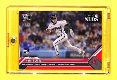2023 Topps Now Corbin Carroll Rookie RED PARALLEL /10 SSP Diamondbacks #981 RC