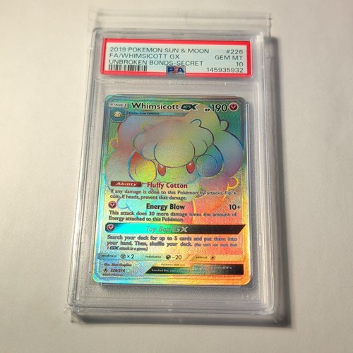 Whimsicott-GX graded PSA 10 for sale on eBay