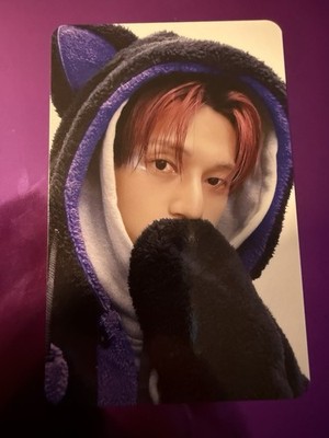 Wooyoung ATEEZ - MAKESTAR BLACK CAT POB Photocard - GOLDEN HOUR PT 4 ADRENALINE