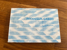 GENUINE HONDA CX500 OWNERS MANUAL HAND BOOK
