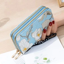 Fashion Womens Leather Clutch Wallet Long Purse Card Phone Holder Handbag Case