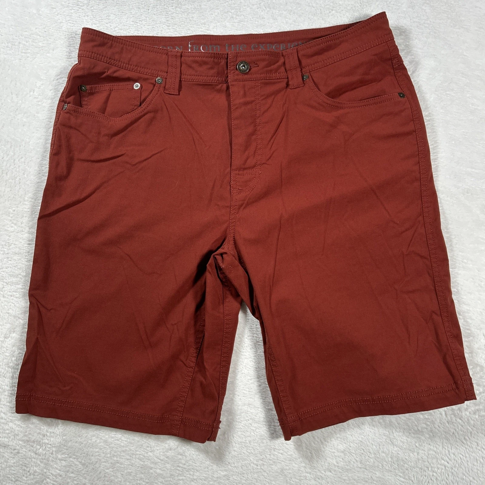 Prana Zion Shorts Mens 35 Rust Red Hiking Outdoor Stretch 10" Inseam
Opens in a new window or tab