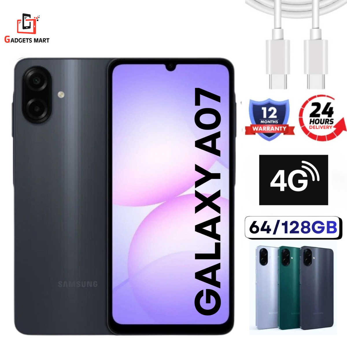 Samsung Galaxy A07 64GB/128GB 4G Dual-Sim Unlocked Brand New