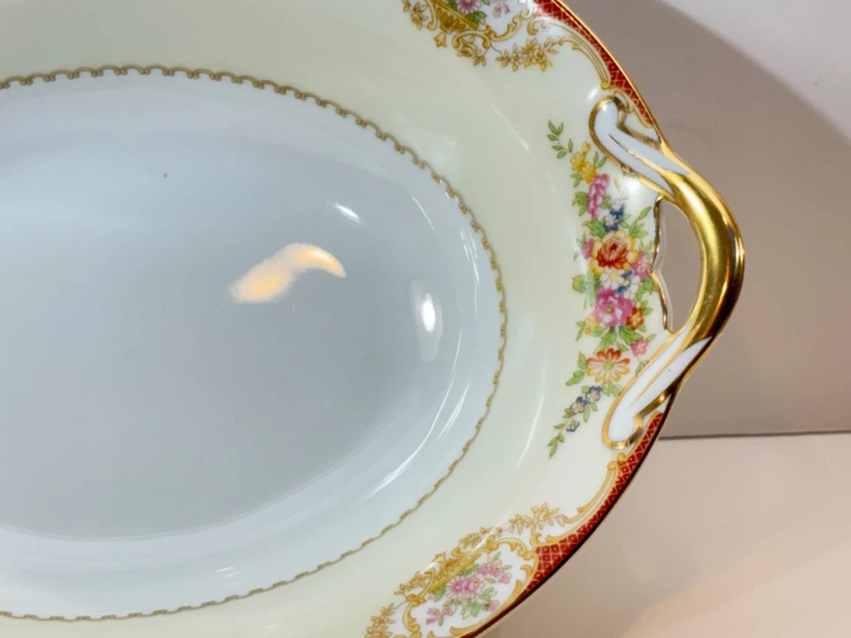 Vintage Noritake Pattern Mystery #209 Oval Serving Bowl 10 1/2" - Image 3 of 4