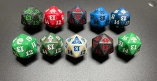 Complete Set Ravnica Allegience MTG Spindowns D20 dice  (10 dice) - Magic