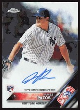 James Pazos 2016 Topps Chrome Rookie Autos New York Yankees #RA-JPA
