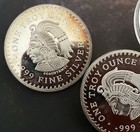 Lot Of 3 Aztec Coins . NOT SILVER, NOT SILVER — photo 1